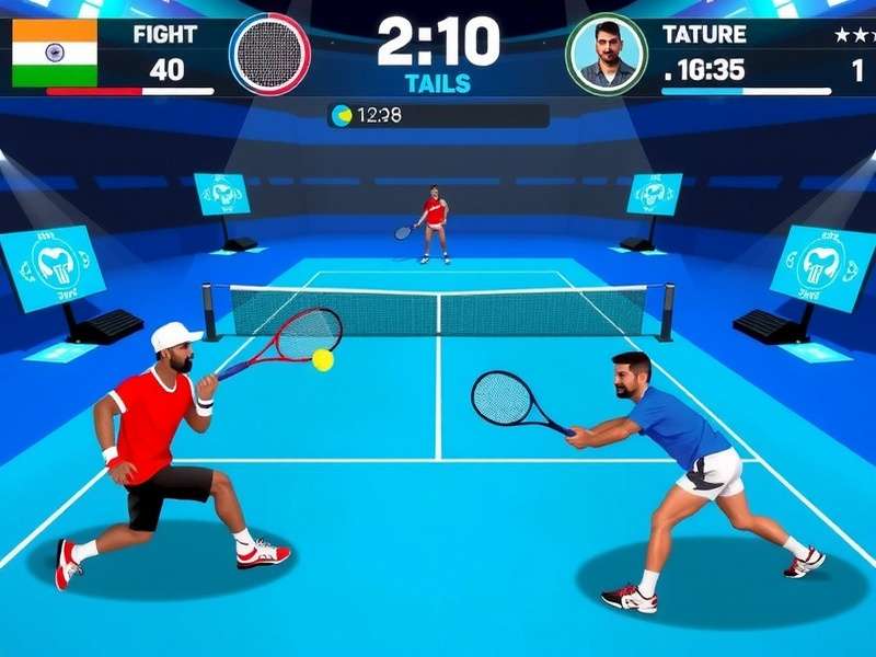 Indian Players Competing in Tennis Clash Smash Arena